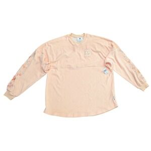 Walt Disney World Floral Flower Peach Spirit Jersey Size M